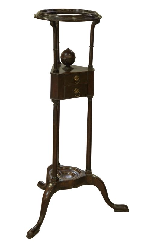 George III Mahogany Wig Stand C1780