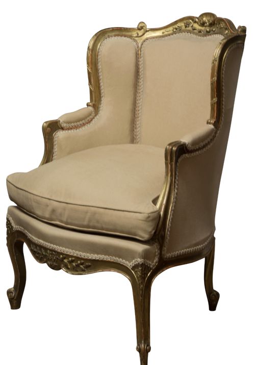20thc French Carved Gilt Chair