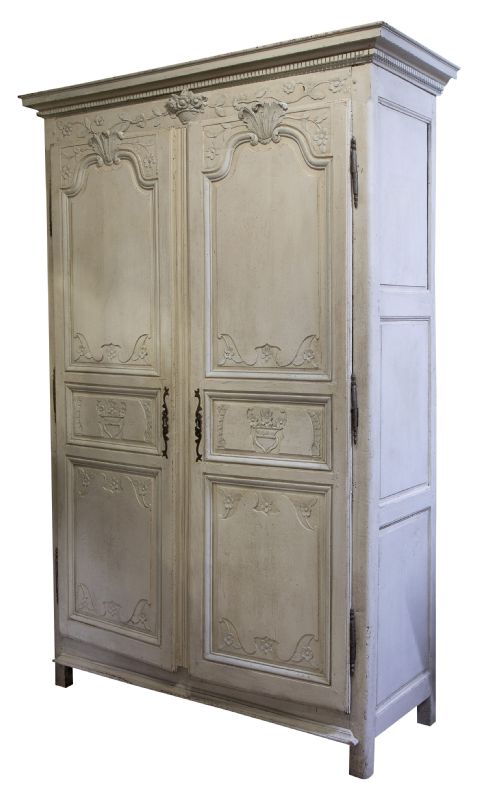19thc French Painted Armoire