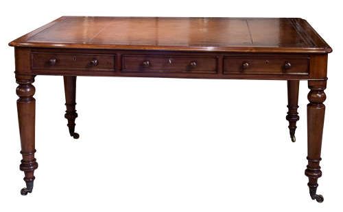 Victorian Mahogany Partners Writing Table C1870