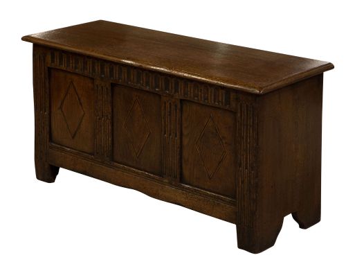 Panelled Oak Coffer C1900