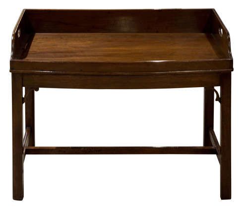 19thc Mahogany Butlers Tray and Stand
