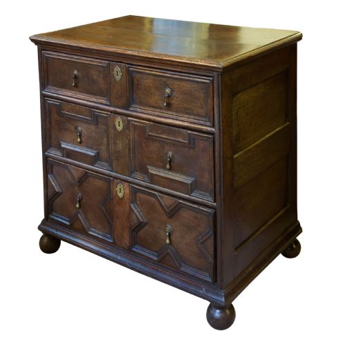 William & Mary Small Oak Chest of Drawers