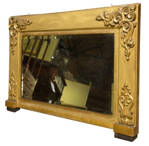 Rectangular William IV Overmantel Mirror