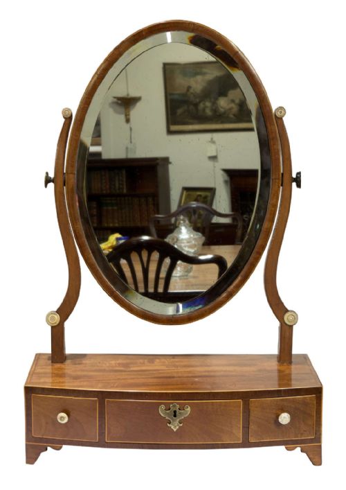 Georgian Oval Dressing Table Mirror