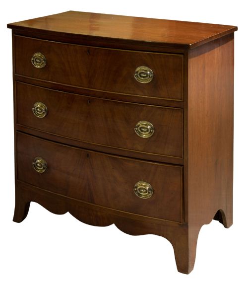 Small 19thc Mahogany Chest of Drawers