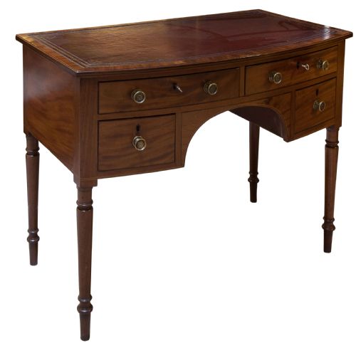 Georgian Bow Fronted Ladies Writing Table