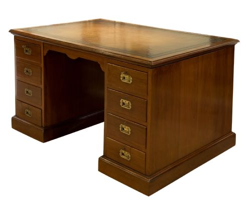 Mahogany Pedestal Desk C1930