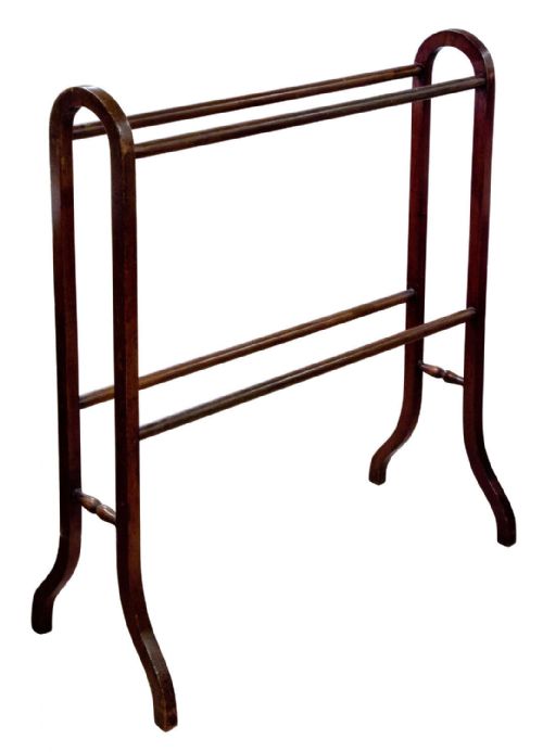 Edwardian Mahogany Towel Rail C1910