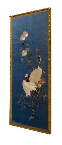 Framed Japanese Textile Mid 20thc