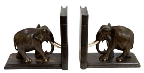 Fine Quality Pair of Edwardian Elephant Bookends