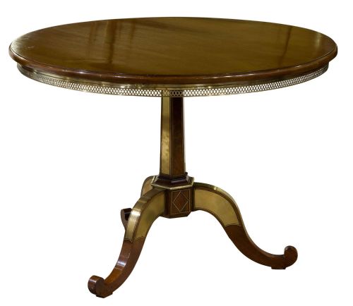Occasional Table with Brass Gallery C1830