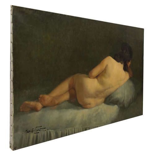 Nude Reclining Lady - Oil on Canvas 1962