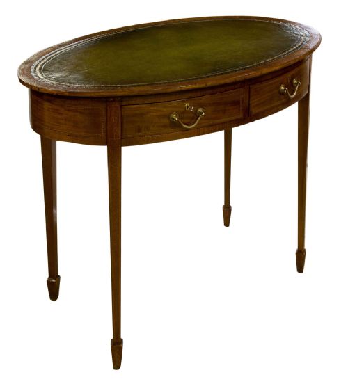 Edwardian Oval Ladies Writing Table C1900