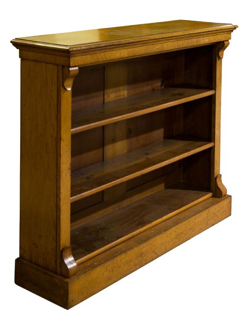 19th Century Golden Oak Open Bookshelves