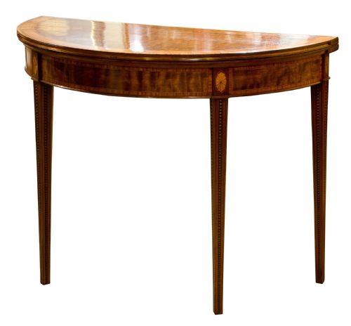 George III Mahogany & Satinwood Card Table