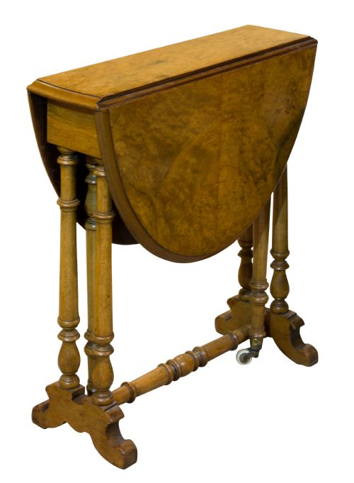 Fine Burr Walnut Sutherland Table