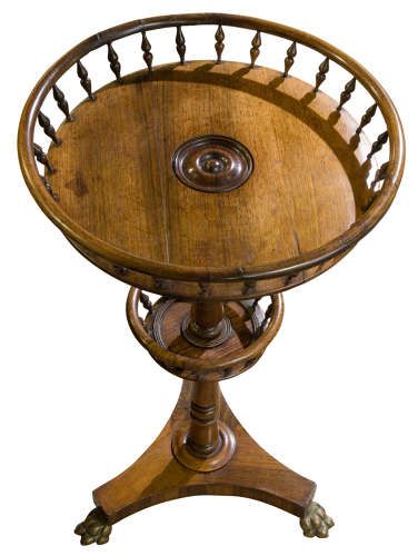 Victorian Circular Rosewood Torchere