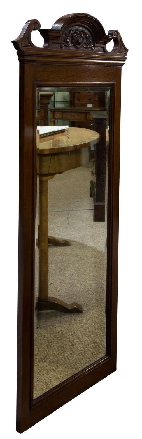 Edwardian Mahogany Wall Mirror