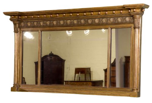 Regency Gilt Framed Over Mantel Mirror