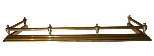 An Edwardian Brass Fire Fender