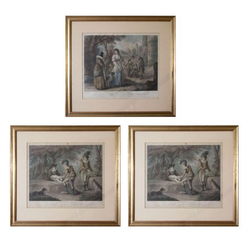 3 Aquatint Prints of Shakespearean Scenes