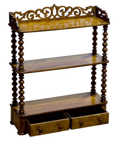 A Fine Set of Satin Birch Shelves