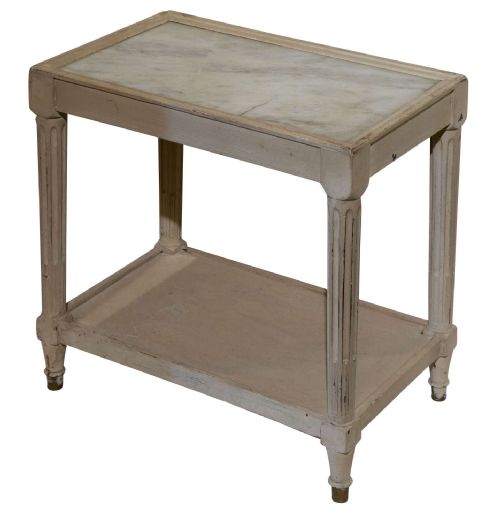French Miniature Marble Topped Table