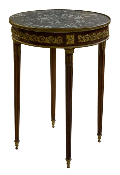 A French Grey Marble Topped Occasional Table