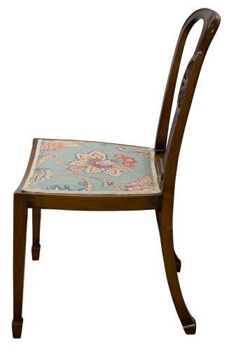 Early 20th Century Mahogany Chair Stamped with Waring & Gillow