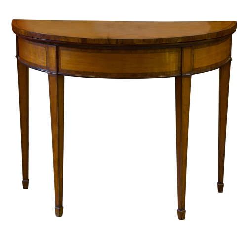 A Satinwood 19th Century Card Table