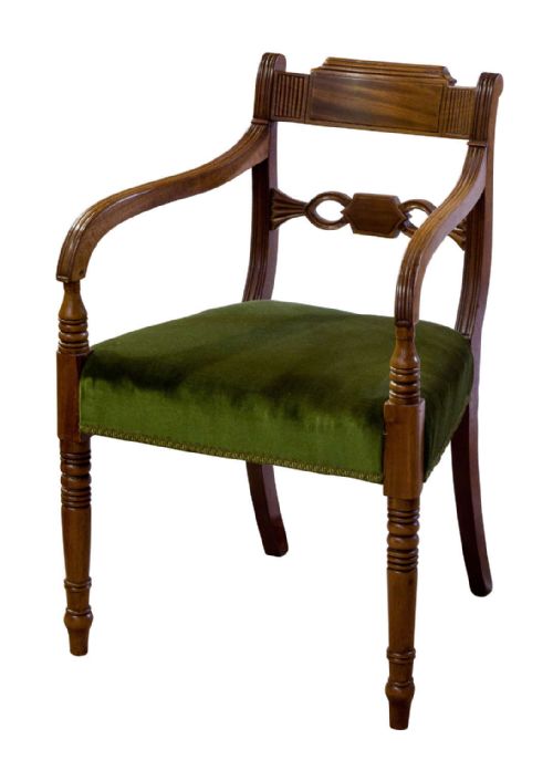 Regency Mahogany Elbow Chair