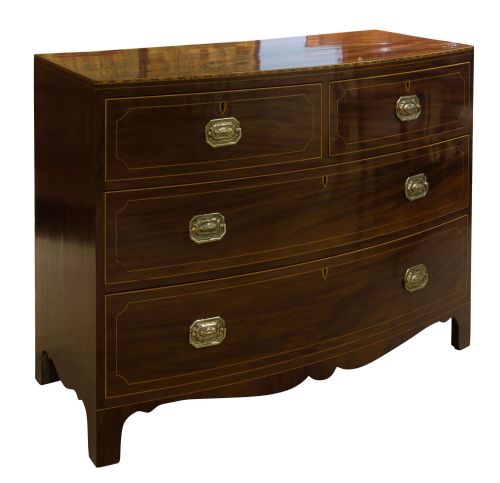 Bow Fronted Mahogany Chest of Drawers