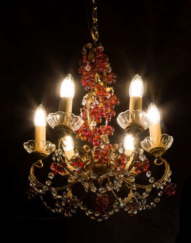Belgium Grape 5 Light Chandelier