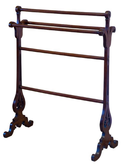 Victorian Walnut Towel Rail