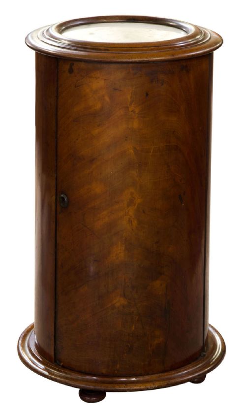 Flame Mahogany Circular Cabinet C1850