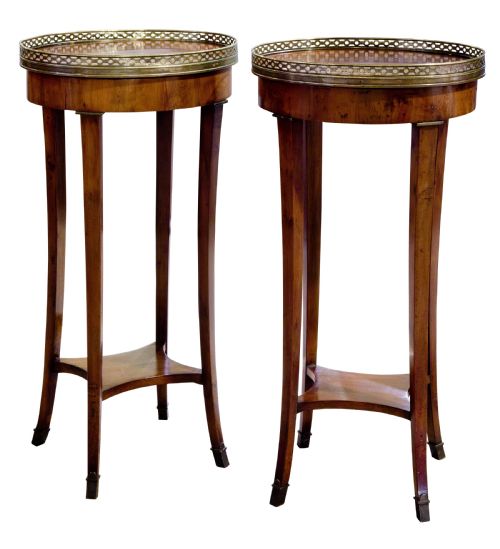 Pair of 19thc Yew Wood Oval Tables
