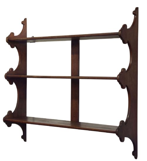 Set of 3 Mahogany Shelves