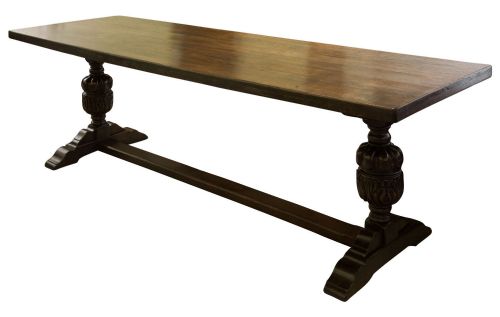 An 8ft Oak Refectory Table C1900
