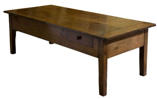 19thc French Cherrywood Farmhouse Coffee Table C1850