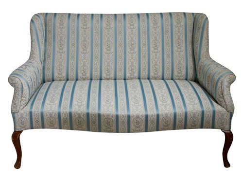A Two Seater Sofa on Plain Cabriole Legs Circa 1920