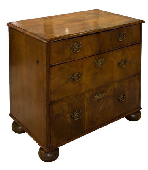 George III Walnut Chest of Drawers