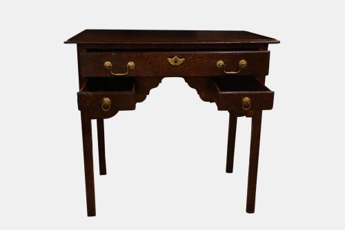 George II Oak Lowboy