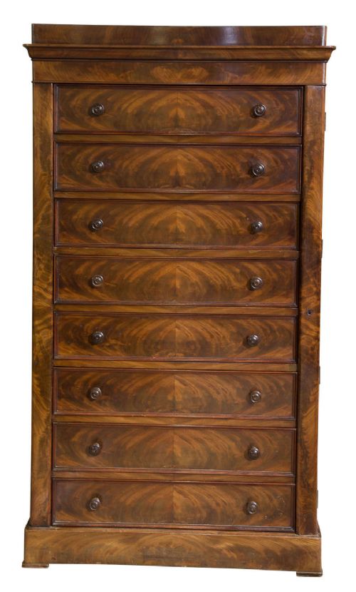 Victorian 8 Drawer Mahogany Wellington Chest