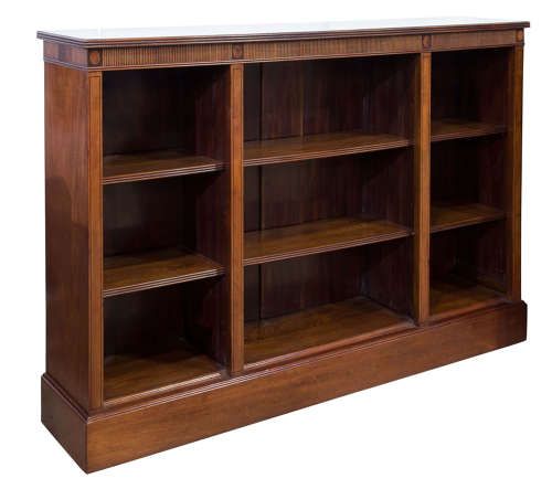 Mahogany Open Bookcase C1900