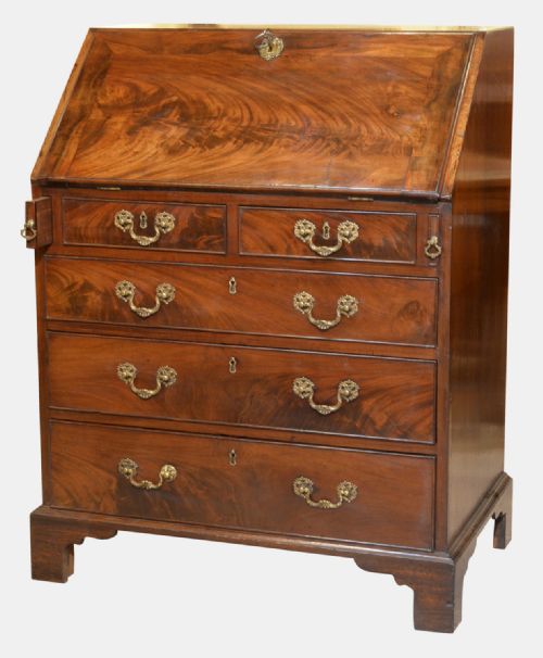 George II Cuban Mahogany Bureau