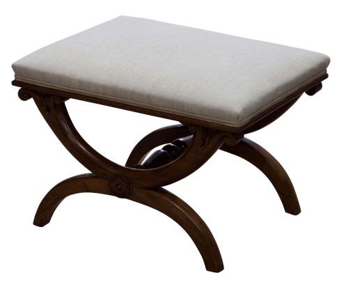A Regency Rosewood X Framed Stool C 1820