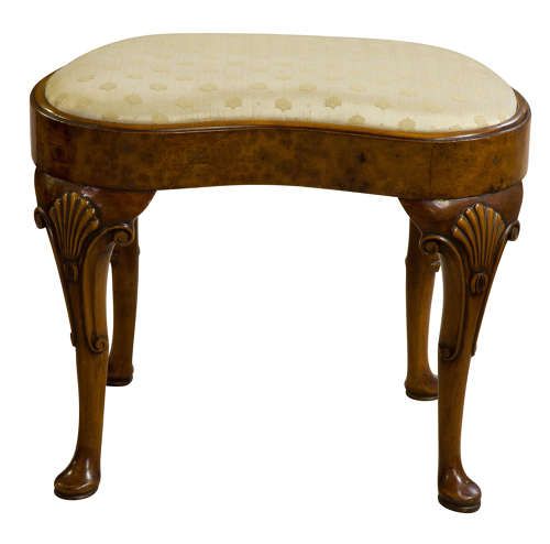 Early 20thc Walnut Stool
