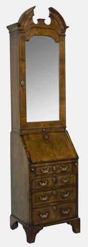 18th Century Walnut Bureau Bookcase