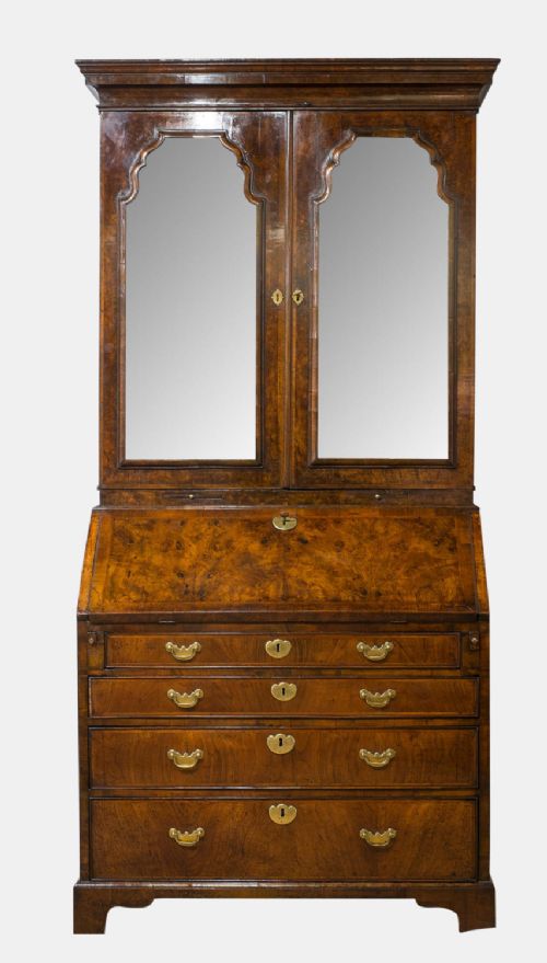 18th Century Walnut Bureau Bookcase